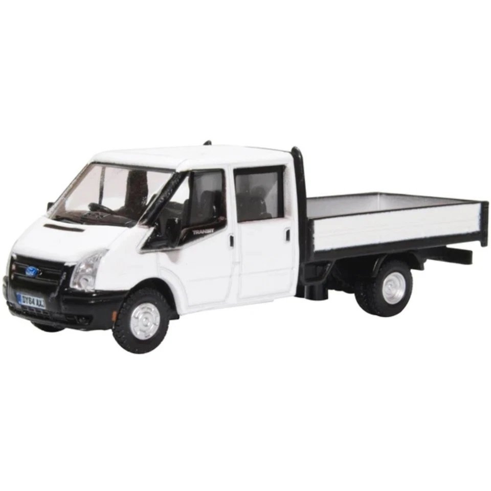 Oxford Diecast 76TPU005 White Ford Transit Dropside 1:76 Scale Model OO Gauge - Image 1 of 1
