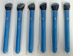 NEW (6X) MODA Pro Angle Blush Makeup Brush Blue - 6 pc Lot - Picture 1 of 6