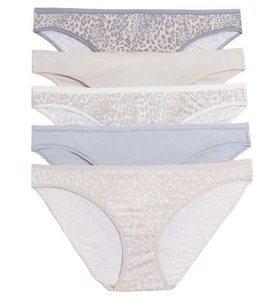 EX M*S 5 PACK HIGH LEG BRIEFS No VPL Microfibre Knicker LADIES Underwear Womens - Picture 1 of 5