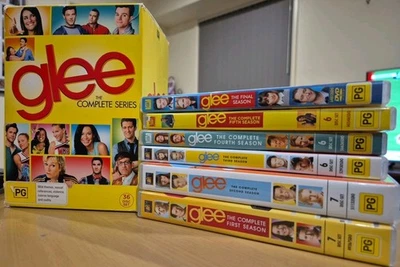 GLEE THE COMPLETE SERIES DVD SEASONS 1 - 6 MUSICAL TV SHOW BOX SET JANE LYNCH - Image 1 of 4