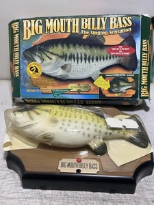 VTG Big Mouth Billy Bass The Singing Sensation in Original Box 1999 Gemmy - Picture 1 of 3