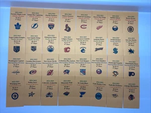 2024-2025 APBA Hockey bedruckte Aufbewahrungsumschläge mit Statistiken und Logo... - Bild 1 von 3