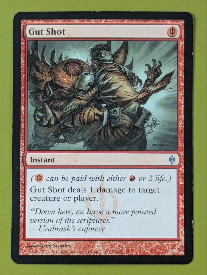 Gut Shot x1 New Phyrexia 1x Magic the Gathering MTG - Image 1 of 1