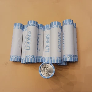 10 Rolls uncirculated bank sealed (obw)  2025 P Jefferson Nickels - Picture 1 of 4
