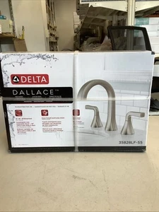 Delta Widespread Bathroom Faucet. Stainless Steel. 35828LF-SS - Picture 1 of 6