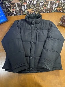 Vintage Y2K Timberland Full Zip Heavy Down Puffer Jacket Black XL Men’s  - Picture 1 of 13