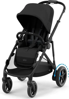 Cybex Kinderwagen Buggy eGazelle S EAntrieb Moon Black Hauptkorb SIEHE TEXT/FOTO - Bild 1 von 3