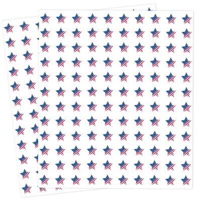 2400 pegatinas patrióticas mini bandera estrella para el 4 de julio, hágalo usted mismo, álbum de recortes, 0,5 pulgadas Foto 1 de 4