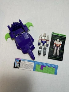 Transformers Original G1 1990 Action Master Megatron incompleto con tarjeta de archivo - Imagen 1 de 6