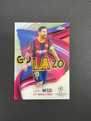Lionel Messi 2020-21 Topps Chrome Golazo #GOL-LM - Image 1 of 2
