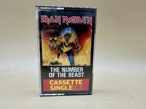 Iron Maiden The Number of the Beast Cassette Single 1982 EMI Remember Tomorrow - Picture 1 of 4