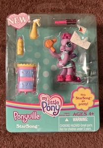 Starsong Ponyville My Little Pony MLP Help Star Song Get Pretty 2008 Hasbro - Foto 1 di 6