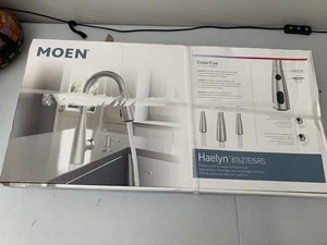 Moen Haelyn 87627EISRS Rubinetto cucina inox estraibile ad arco alto resistente ai punti - Foto 1 di 4