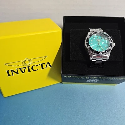 Invicta Pro Diver Men's Watch - 40mm 47356 New In Box Stainless And Tiff Blue - Image 1 of 4