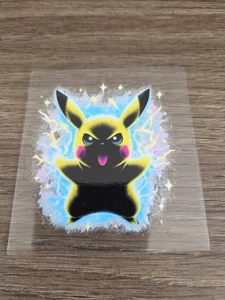 Pokémon Pikachu High Quality Waterproof Raised UV DTF Decal 3in - Picture 1 of 5