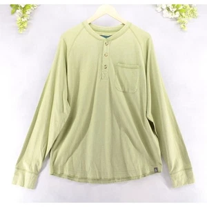 The North Face Men Seward Henley Shirt Green Outdoor Long Sleeve Pullover XL NEW - Picture 1 of 8