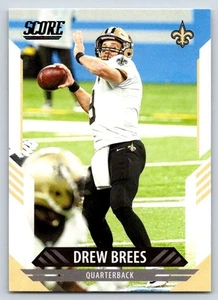 2021 Score 206 Drew Brees New Orleans Saints Football Card - Picture 1 of 2