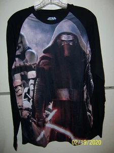 NWOT STAR WARS Fifth Sun MEDIUM Long Sleeve Pullover Crewneck T-Shirt 99 CENTS - Picture 1 of 2