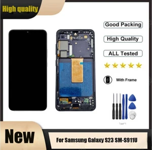 Gruppo digitalizzatore display LCD per Samsung Galaxy S23 SM-S911B touch screen FS - Foto 1 di 15