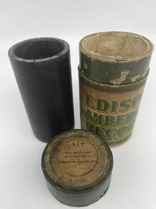 Edison Amberol 4 Min Black Cylinder 117 “Love And Devotion” L.A. Drumheller - Picture 1 of 7