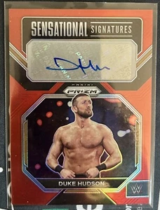 Duke Hudson WWE Prizm NXT Red Prizm Auto 11/99 Sensational Signatures Chase U - Picture 1 of 2