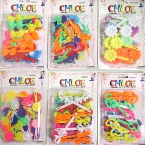 PICK 1 PACK--GIRL'S HAIR BARRETTE,PLASTIC - Picture 1 of 8