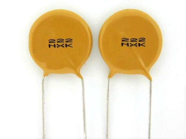 Condensador de disco cerámico 12X - 220pF @ 6000 VOLTIOS (AVX) para tono / audio # 74 Foto 1 de 1