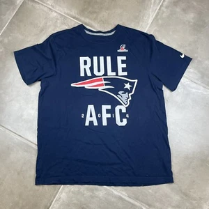 Camisa New England Patriots Hombres XL Azul Nike Rule the AFC 2014 NFL Fútbol - Imagen 1 de 7
