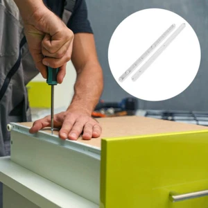  2 Pcs 2pcs Set Side Mounted Plastic Drawer Rails Track Guide Slides - Picture 1 of 12