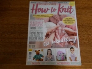 HOW TO KNIT MAGAZINE - HOME TO SERIES - GUIDE TO KNITTING - GOOD CONDITION - - Picture 1 of 12