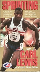 Sprinting: With Carl Lewis and Coach Tom Tellez (VHS, 1993) Vintage - Tested - Picture 1 of 3