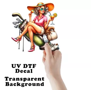 Golf Girls UV DTF Transparent Sticker / Decal - Picture 1 of 7
