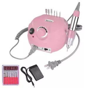 Trapano Unghie Elettrico Professionale 30000RPM Pedicure Manicure Kit Rosa - Foto 1 di 8