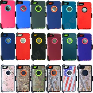 For Apple iPhone 6s / 6s Plus Defender Case (Belt Holster Clip fits Otterbox ) - Picture 1 of 86