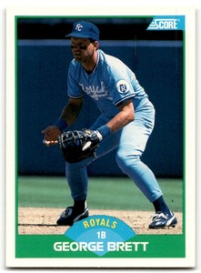 1989 SCORE GEORGE BRETT KANSAS CITY ROYALS #75A