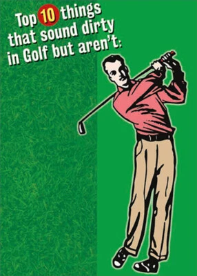 RSVP Top 10 Things That Sound Dirty in Golf Funny / Humorous Birthday Card