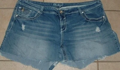 AMETHYST Denim Plus 22 Distressed Cut Off Stretchy - Image 1 of 2