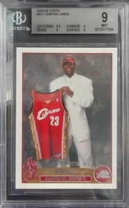 🔥 LeBron James (RC) Topps 2003 NBA Draft #221 Rookie BGS 9 Mint!  WOW! - Bild 1 von 2