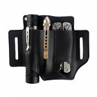 Leather Belt Tool Pouch Edc Pocket Leather Sheath Organizer Tool For Knife Pen