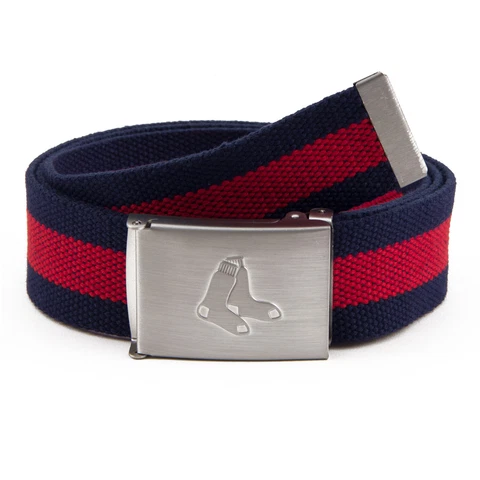 Men's Boston Red Sox Fabric Belt Cover