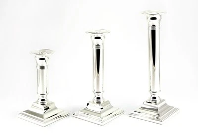 Candelabro In Argento Per Candele A Stelo - Immagine 1 di 4