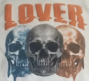 "LOVER" SKULLS Med SWEATSHIRT Mehrfarbig Grafik Trust The Universe Unisex - Bild 1 von 10