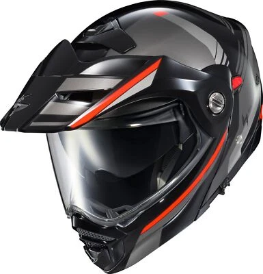 Scorpion EXO-AT960 Monk Modular DS Motorcycle Helmet Black/Red - Image 1 of 2