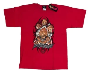 Y2K Vintage 2001 Dragon Ball Z Goku Kids T Shirt Red Youth DBZ Anime - Picture 1 of 5