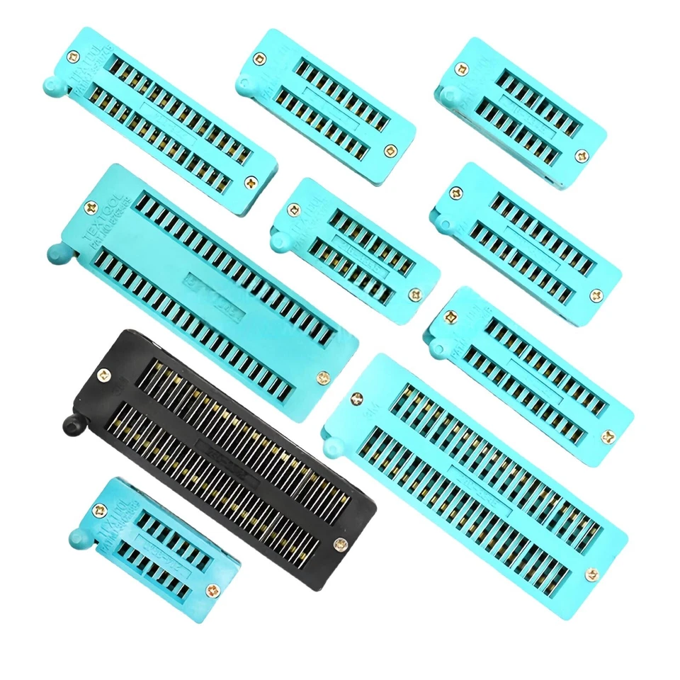 Universal ZIF Sockel 14 18 20 24 28 32 40 48pin IC Sockel Test Buchse Adapter - Bild 1 von 4
