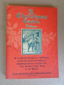 A CHRISTMAS CAROL Dickens Advertising 1926 ROBERT KEITH FURNITURE Kansas City MO - Foto 1 di 6