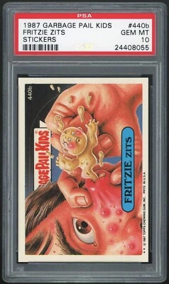 1987 Topps Garbage Pail Kids 11th Series #440b Fritzie Zits PSA 10 GEM MINT Os11 - Image 1 of 3