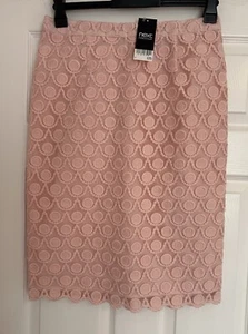 NEXT Women’s Pink Lined Pencil Style Skirt Size UK 10 NEW + TAGS - Picture 1 of 9