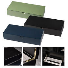NEW 3 Slots Hard Fountain Pen Case Wooden Box Stationery Storage Organizer GifPP