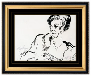 LeRoy Neiman Original Gouache Painting Signed London England Gambling Portrait - Picture 1 of 5